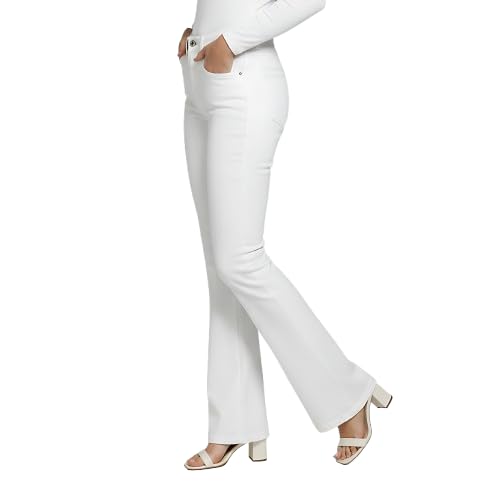yesten Women’s White Lycra Denim Bell Bottom Jeans – Stretchable Bootcut Fit, Stylish Casual Festive Office Wear-picture-50