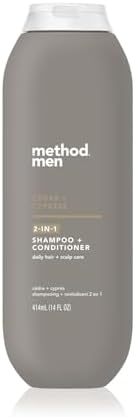 method men 2-in-1 Shampoo and Conditioner, Cedar + Cypress, 14 fl oz