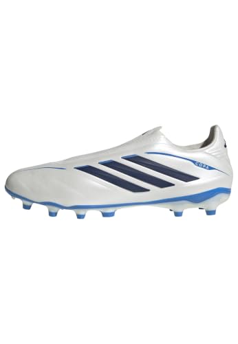 adidas Mixte Copa Pure Iv League Laceless Firm Ground Football Boots Shoes, Zero met./Dark Blue/Lucid Ray Blue, 44 EU