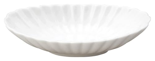 花伝 KOYO 光洋陶器 かすみ 白 楕円皿 小 和食器 美濃焼 食洗機対応 日本製 56100077