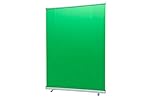 GreenScreen Display DekoRoll Plus - Portable Faltbarer Chromakey-Hintergrund knitterfreier mit Aluminiumgehäuse für Foto/Video/Live-Spiel/virtuelles Studio mit Tragetasche (120x200 cm)