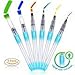 Watercolor Brushes Pens Set for Painting 6 set of Water Brush Pen Leakproof with Push Button Water Brush - Flat & Rounded Tips