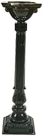 Alumina Products, Inc. B-4006 Mailbox Pedestal Base – 37″ Mailbox Base, Cast Aluminum, Black
