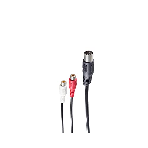 Preisvergleich Produktbild shiverpeaks DIN Verlängerung 5-pol.Stecker / 2 Cinchbuchse 0,2m