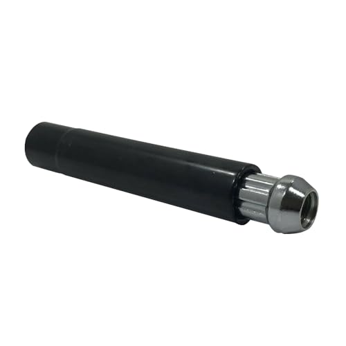 Image of 4.5 inch 7 Splined Tuner Spiked Lug Nut Socket Key, 4.5 Inch Spike Lug Nut Key Tool Adapter for Splined Lugs, 2 inch Tuner Lug Nut Socket, Black