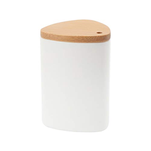 Cabilock Desktop Toothpick Jar Toothpick Holder with Lid Toothpick Dispenser Novelty Toothpicks Toothpick Stand Toothpick Carrier Case Toothpick Jar Bamboo Container Wooden Work Desk Decor