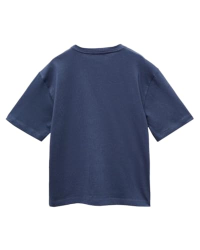 Image of Alan Jones Clothing Boys Oversized Cotton Printed T-Shirt | Round Neck, Short Sleeves, Casual Wear