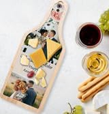 6-Piece Wine and Cheese Tray Set with Customizable Glass Top – Perfect for Personalized Gifts, Wine Nights, and Entertaining