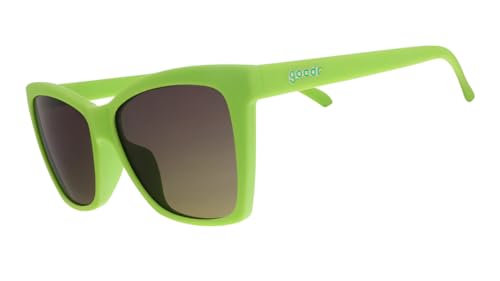 goodr Born to Be Envied Lime Green Cateye Polarized Sunglasses, Medium Sized (Pop G)