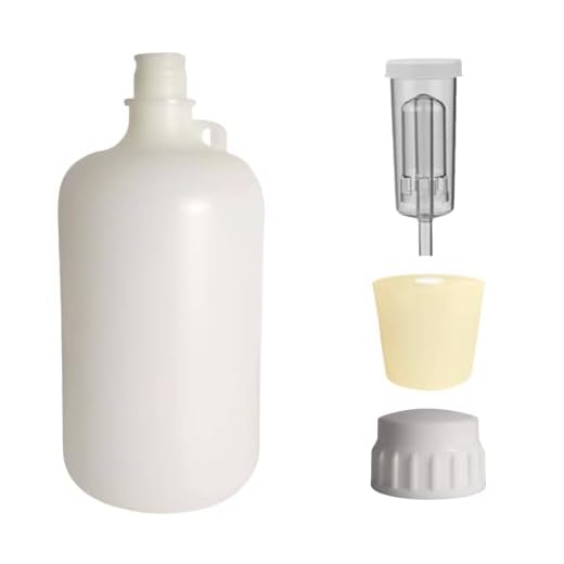 Gutbasket Wine, Beer, Mead Making HDPE Plastic Fermentation Jar 8 L - Carboy with Airlock and Cork | Safe Fermentation, Airtight, Ideal for Secondary Fermentation