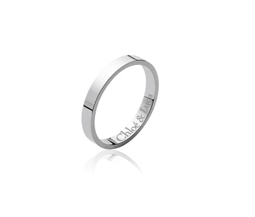 Bague alliance en argent 925 rhodié anti-noircissement anneau 3 mm lisse droit