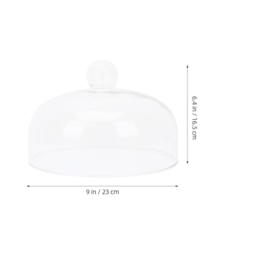 Protector antisalpicaduras de vidrio para microondas, ideal para fuentes de fruta y dulces 3