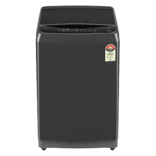 Image of LG 9 Kg 5 Star Fully Automatic Top Load Washing Machine with In-Built Heater & Wi-Fi (T90V4MB1S, Middle Black, Smart Inverter Motor)