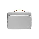 360°保護 13.5-14.4インチ パソコンケース 14.4インチ Surface Laptop Studio/13.5型 Surface Laptop/Surface Book 13.3-14インチ NEC Lavie HP Dell Lenovo Asus クロームブック対応 ノートPCバッグ ブリーフケース ビジネスバッグ 撥水加工 ライトグレー