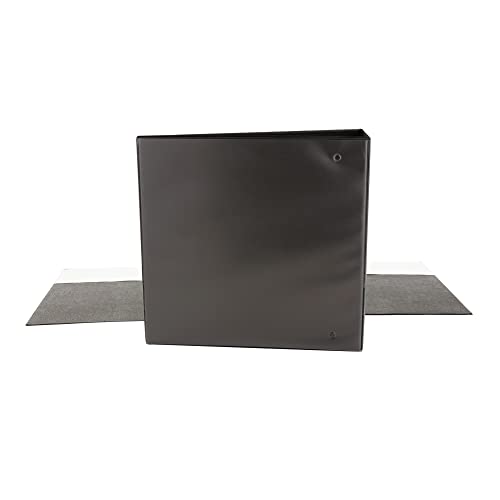 Universal Unv20991 Economy 3 In. Capacity 11 In. X 8.5 In. 3 Round Ring View Binder - Black #TOP5
