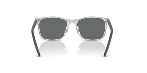 Ray-Ban RJ9551S Square Sunglasses, Black On Silver/Dark Grey Polarized, 48 mm - image 4