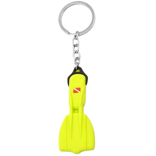 COYENRAT Silicone Scubas Diving Fin Keychain Multipurpose Diving Fin Keychain Hangings Accessory for Keys and Backpacks