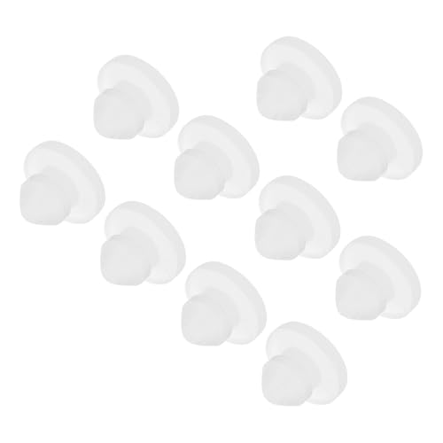 Image of MECCANIXITY 10pcs Silicone Snap in Locking Hole Plugs,4mm /0.2 Inch Mounting Diameter Narrow Groove Width 1.5mm Panel Seal Cover Round for Kitchen Bulkheads Waterproof Sealing Plugs Clear