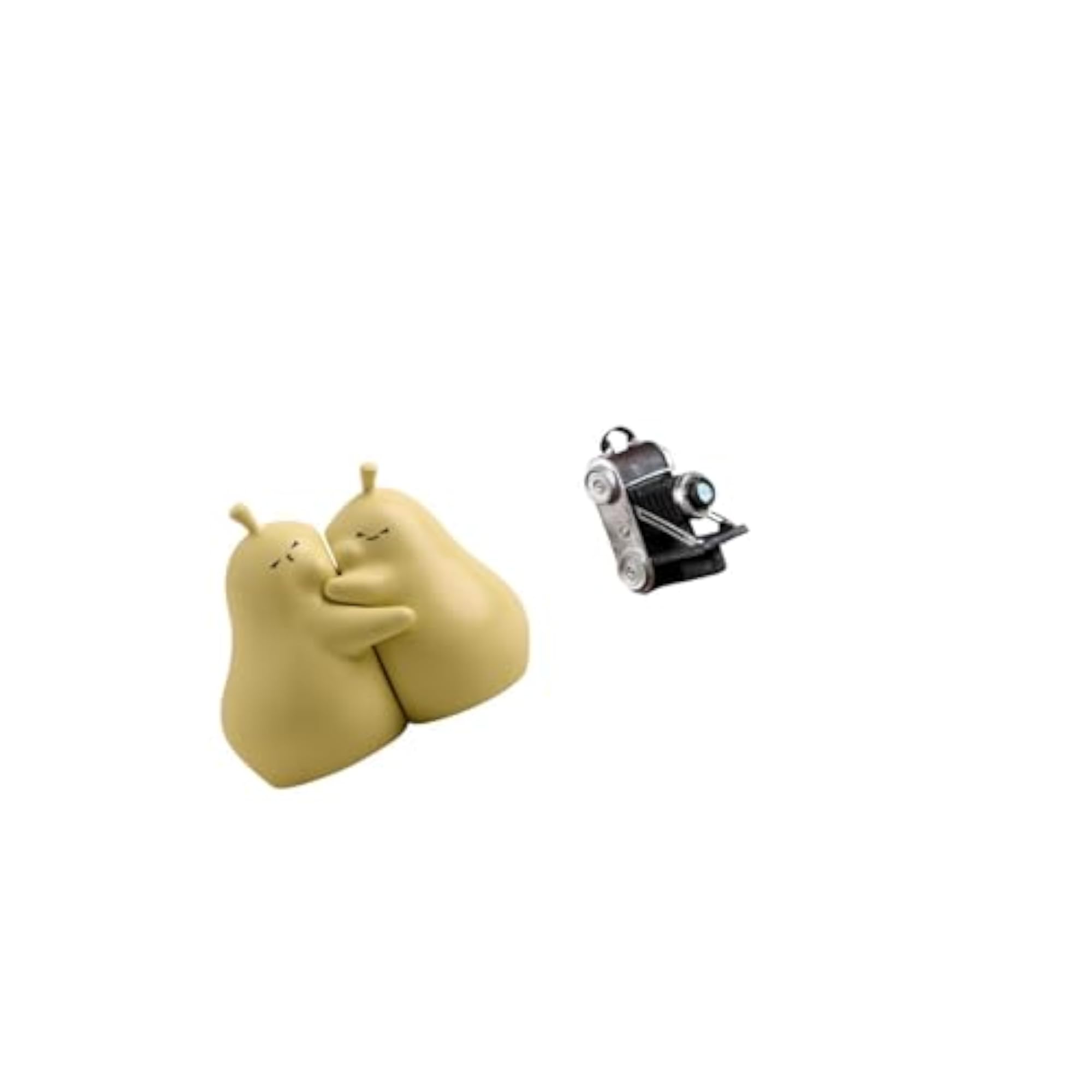Hugging Pear Ceramic Book Stand with Camera Statue Model