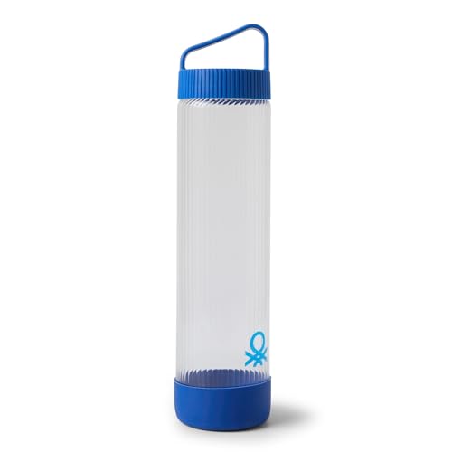 Image of United Colors of Benetton 750ML Glass Water Bottle with Anti Slip Silicone Base, Leak-Proof, BPA-Free, Durable, Odor-Free, Eco-Friendly Hydration Bottle for Home, Gym & Travel