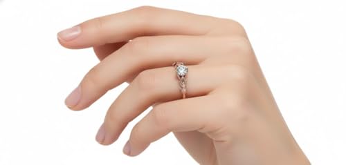 Anillo de compromiso de oro rosa para mujer ideal para pedidas de mano 4