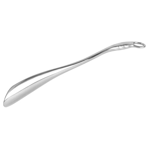 TOYANDONA Calzador de Acero Inoxidable con Mango Ergonómico Resistente y Fácil de Usar para Embarazadas Personas Mayores y Viaje Borde Liso para Calzado Cómodo y Duradero
