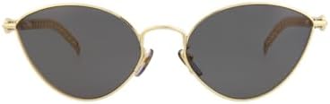 Gucci Cat Eye Sunglasses Gold Gold Grey Luxury Eyewear Made In Italy Metal Frame Designer Fashion for Everyday Luxury