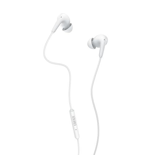 Image of Edifier P230 USB-C Wired Earphones, Hi-Res Audio, 12.4mm Dynamic Driver, IP54 Water Resistant -White