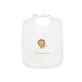 SET MATERNA PERSONALIZZATO: Il set materna completo include: bavaglino grande con elastico in spugna (30x36 cm); un asciugamano in spugna con asola per essere appeso facilmente (40x60 cm); una comoda sacca in cotone con chiusura a coulisse per contenere tutti i pezzi (34x38 cm). Ricamo 10x10cm.
