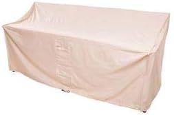 Heavy Duty Weather Resistant Deluxe Outdoor Bench Cover, 2 Ply Polyester, 76 L x 26 W x 35 H - Sand