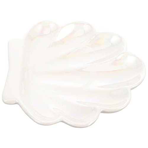 TOKIDNY Bandeja Cerámica para Joyas con Diseño de Ligera y Elegante para Almacenamiento de Anillos Pendientes y Llaves Organizador Decorativo para Hogar y Tienda