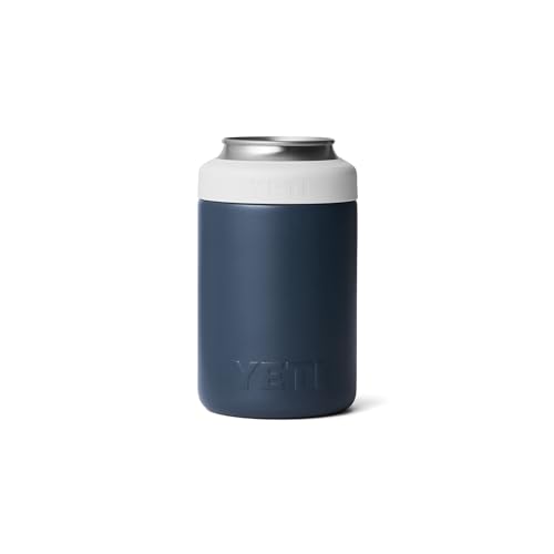 Image of YETI Rambler 12 oz. Colster Can Insulator for Standard Size Cans, Navy /White /Badge