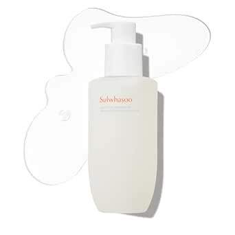 Sulwhasoo Gentle Cleansing Oil – Daily Oil Cleanser with Korean Herbal Ingredients for Face | Removes Waterproof Makeup &amp; SPF, Softens &amp; Nourishes Skin | Hydrating Double Cleansing, Korean Skincare