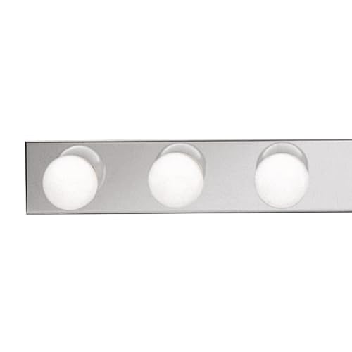 Image of Kichler 6-Light Linear Bathroom Vanity Light Fixture, 36 inch Chrome Bath Bar for Bathroom over Mirror, Modern Transitional Wall Mount Lighting (36 inch W x 4.25 inch H x 2 inch D), 626CH