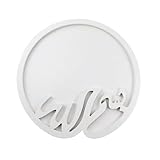 Generic 木製フルーツトレイ ラウンド型 天然素材 – 彫刻デザイン サービングプレート 家族団欒 パーティー装飾 (JM01695)