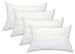 Haus und Deko Juego de 4 cojines de relleno de poliéster para sofá (70 x 90 cm), color blanco