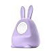 ELETIUO Charger Stand for Apple Watch Series 49/45/44/42/41/40/38mm (8/Ultra/7/6/SE2/5/4/3/2/1), Cute Ear iWatch Charging Organizer,Durable Silicone Holder Compatible with Night Stand Mode,Purple
