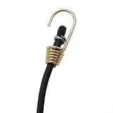 Corda elastica per ammortizzatori, 30 cm, colore nero e bianco, 20 pezzi