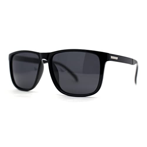 SA106 Polarized Gentlemens Classic Fashion Horn Rim Sunglasses