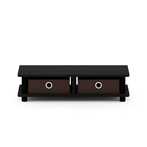 Furinno TURN-N-TUBE Toolless Monitor Stand Riser, Monitor Riser, Espresso - image 6