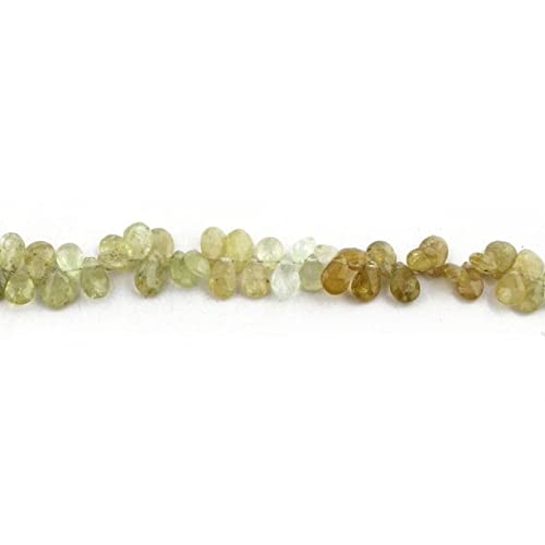 Perles de préhnite naturelles de qualité gemme pour joaillerie fine LKBEADS