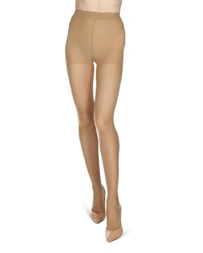 Melas Women's Matte Micro Control Top Pantyhose 10 Denier