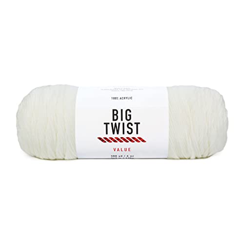 Image of Value Worsted Yarn Ivory, 380 Yards 1 Pack