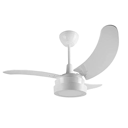 Ventilador Búzios Max Com Lustre LED 3P, Tron, Branco, 127 V