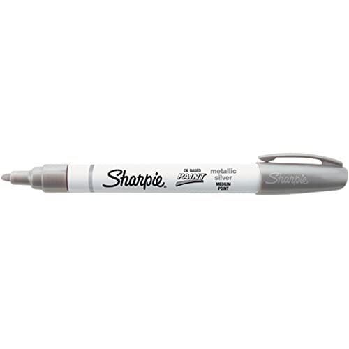 Sharpie 35560 Paint Marker, Oil Base, Medium Point, Silver #TOP3