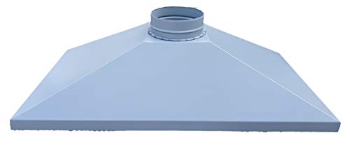 Campana para barbacoa, chimenea chimenea leña horno color gris Dimensiones L 130 x P 70 x H 35 cm
