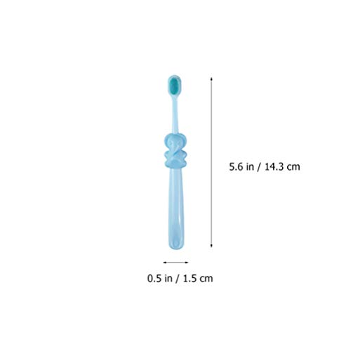 Toyvian 4Pcs Escova de Dentes Infantis Escova Macia de Limpeza de Dentes Infantis para O Treinamento