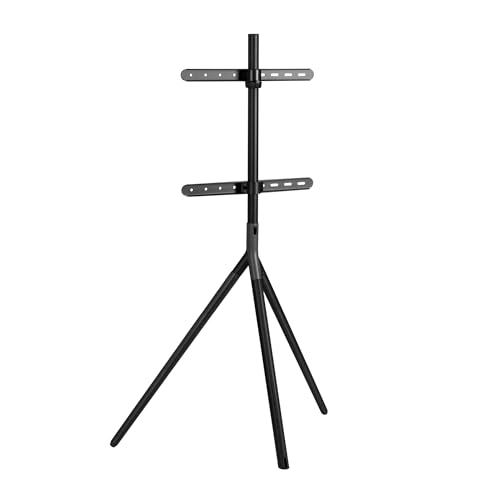 pro.tec TV Halterung Valle Fernseher Halterung max. 65 Zoll TV Ständer max. VESA 400 x 400 Fernsehständer 137 x 85,5 x 46,5 cm TV-Standfuß Metall Schwarz – Bild 4