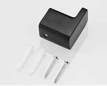Black Robe Hooks Aluminum Bathroom Towel Hook Door Clothes Coat Hanger Rustproof Decoration Accessories