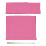 Ersatz-Schonbezüge für Regiestühle, 4-teiliges Leinen-Set mit Holzstütze für einfachen Austausch (Rosa)